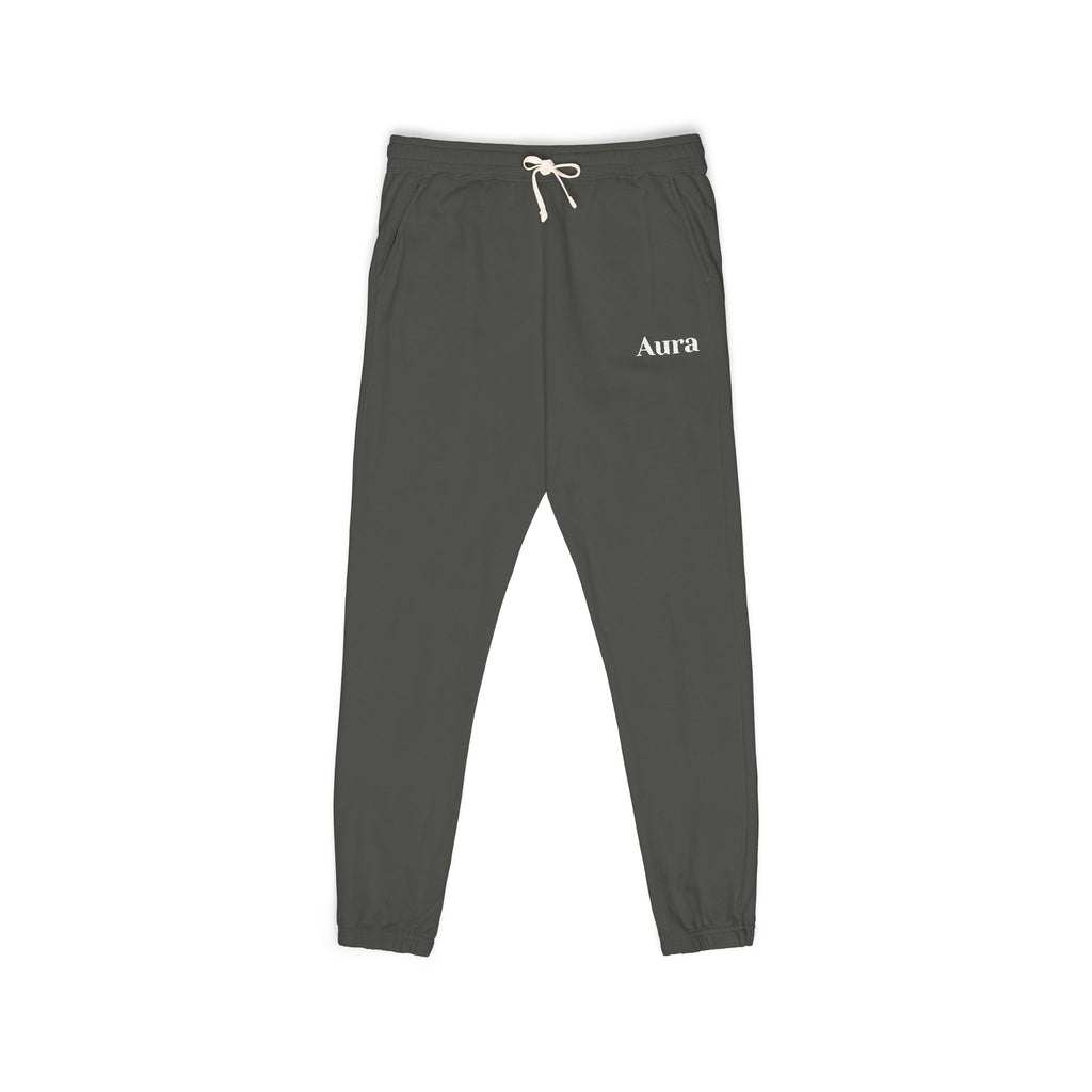 Emberwolf Logo Fleece Sweatpants — Lightweight Garment-Dyed Joggers
