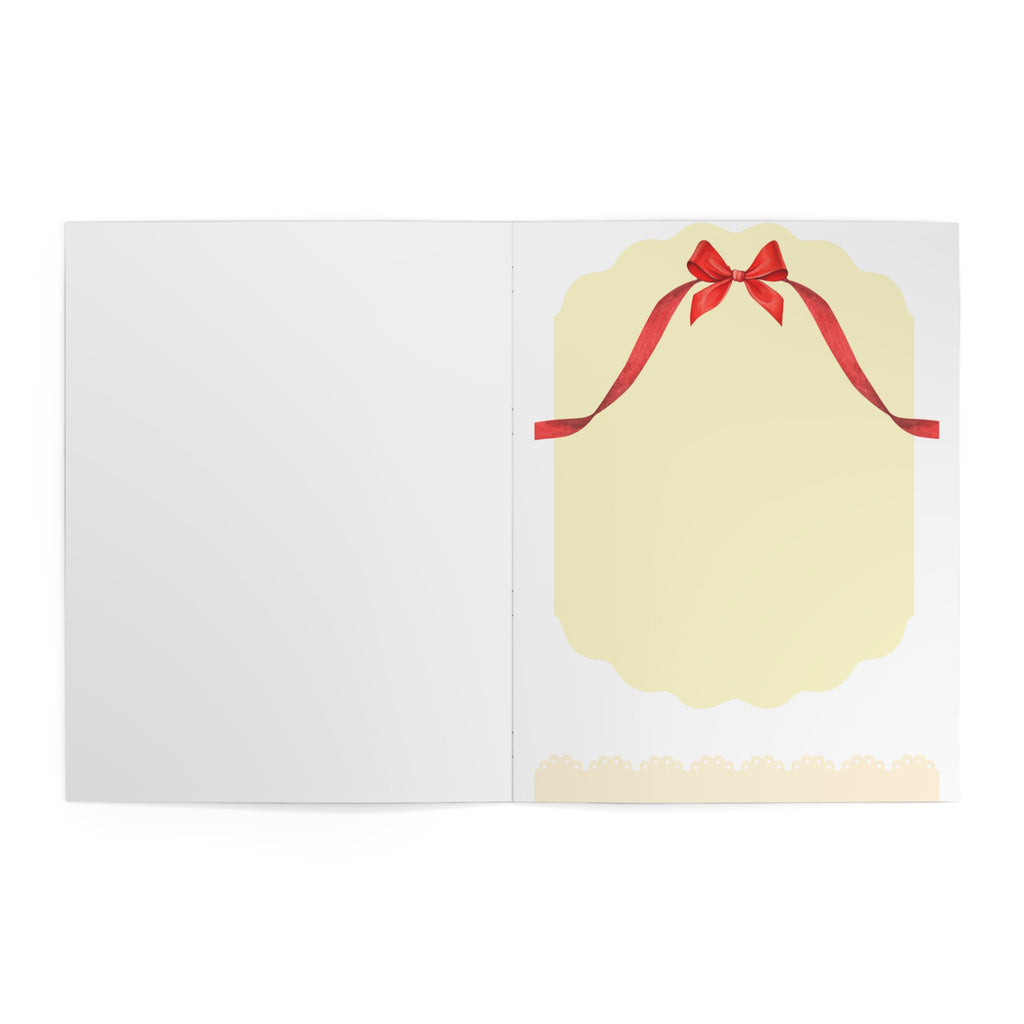 My Culinary Creations Cookbook Journal — Recipe Notebook with Red Gingham Cover