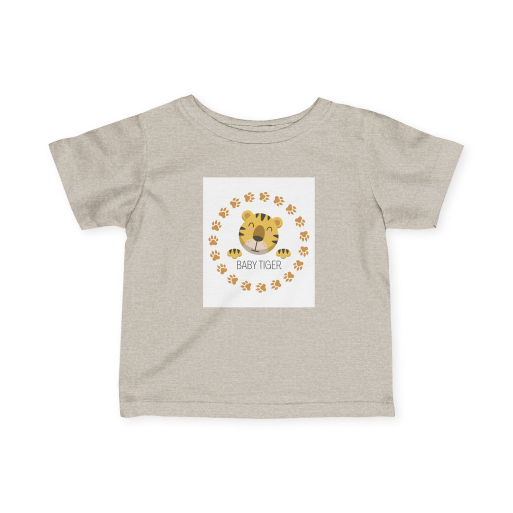 Baby Tiger Infant Tee - Cute Paw Print Nursery Shirt