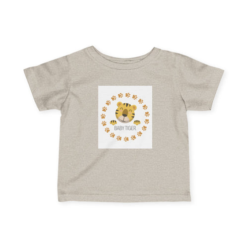 Baby Tiger Infant Tee - Cute Paw Print Nursery Shirt