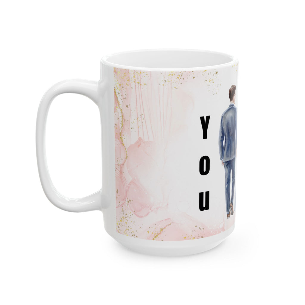 Wedding Couple Ceramic Mug – 'Marry Me' Romantic Bridal Gift (11oz & 15oz)