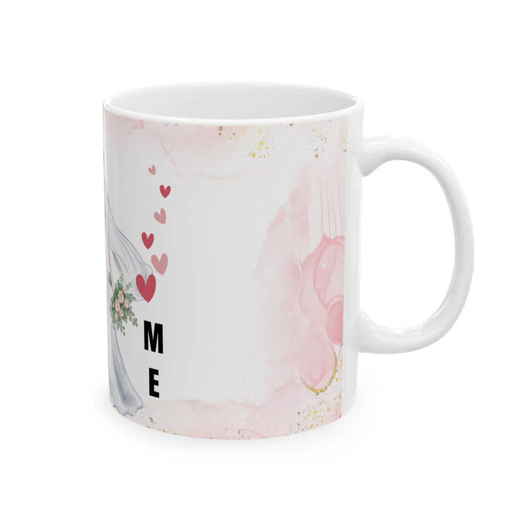 Wedding Couple Ceramic Mug – 'Marry Me' Romantic Bridal Gift (11oz & 15oz)
