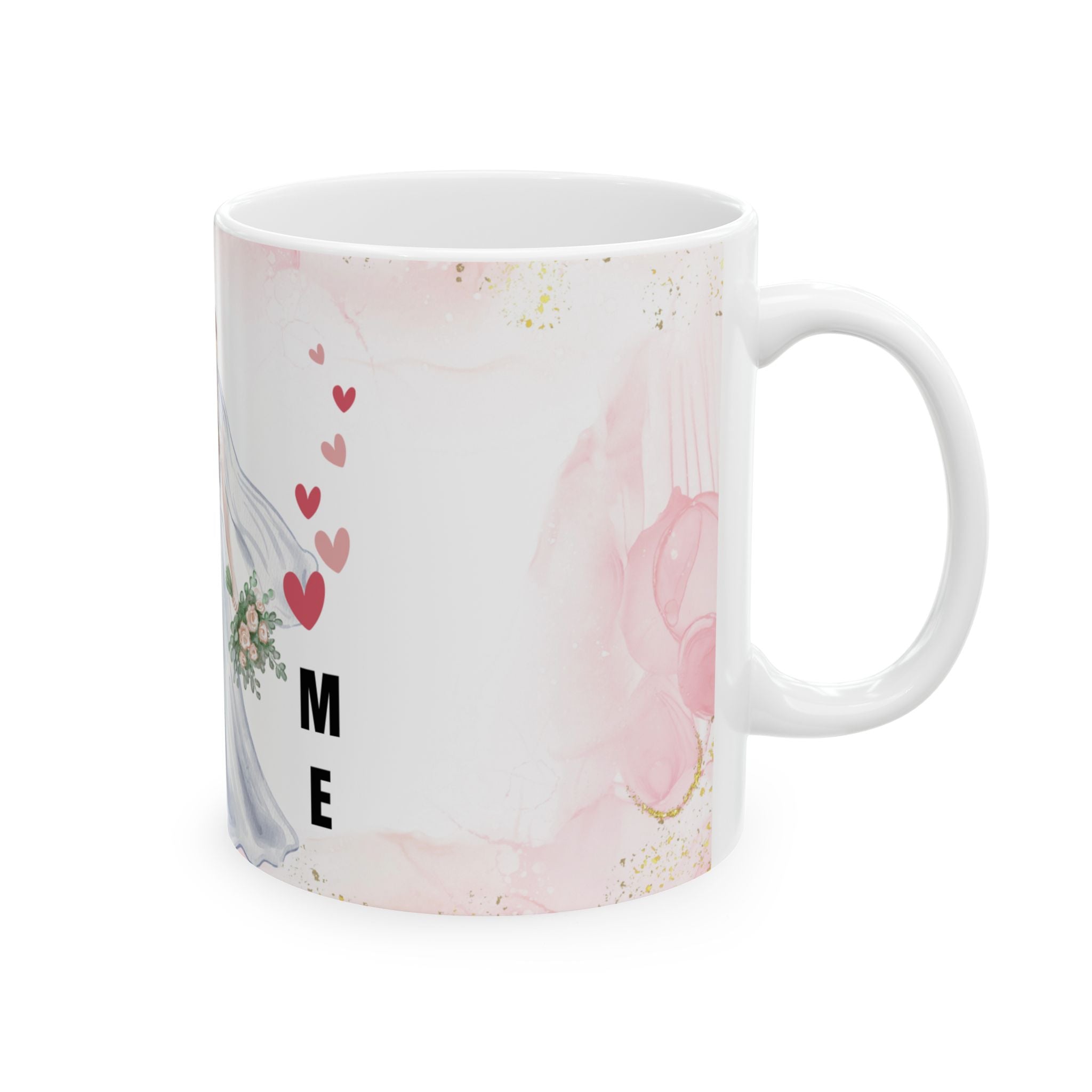 Wedding Couple Ceramic Mug – 'Marry Me' Romantic Bridal Gift (11oz & 15oz)