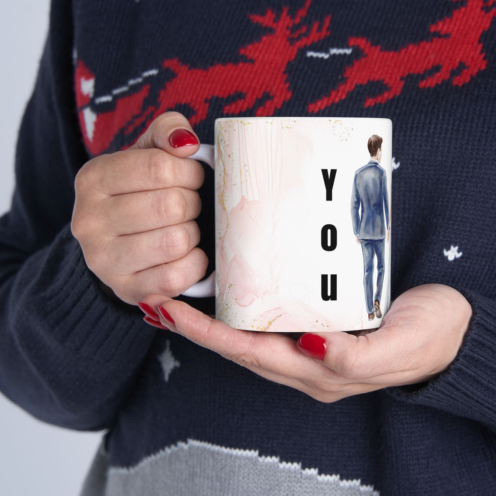 Wedding Couple Ceramic Mug – 'Marry Me' Romantic Bridal Gift (11oz & 15oz)