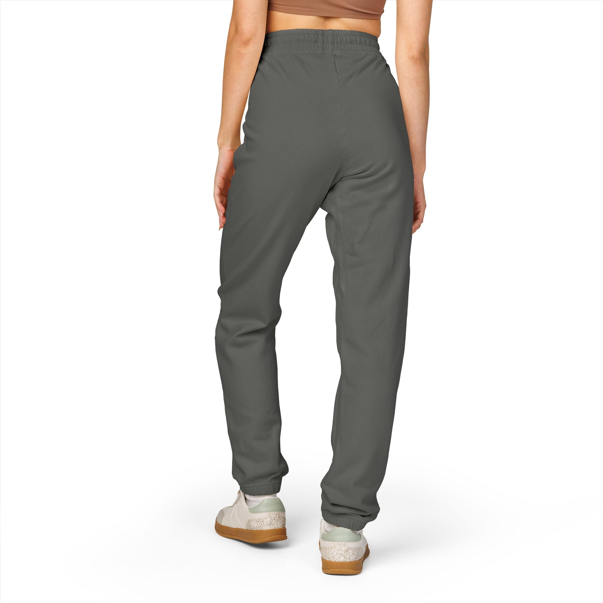 Emberwolf Logo Fleece Sweatpants — Lightweight Garment-Dyed Joggers