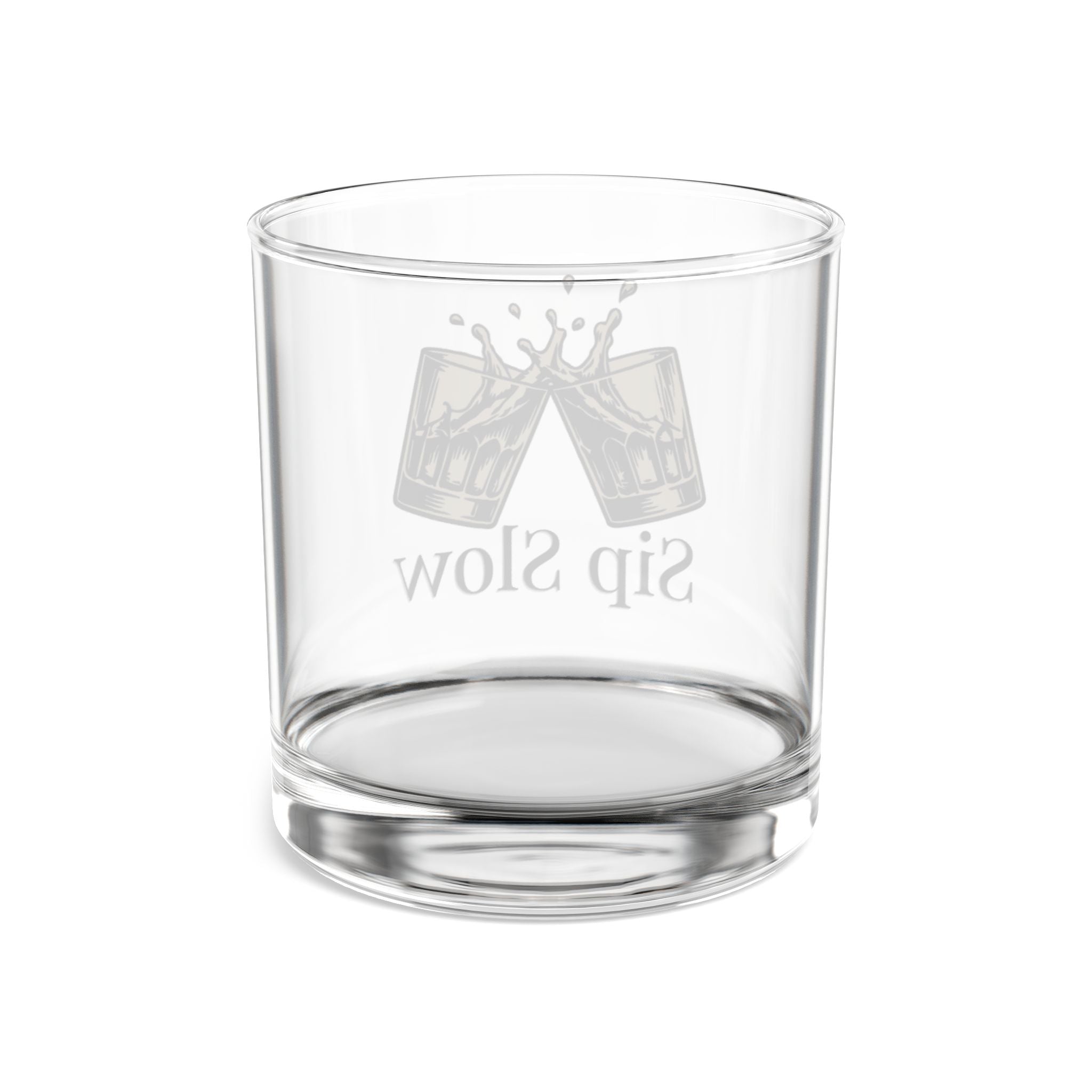 Sip Slow 10oz Rocks Glass — Whiskey Old Fashioned Drinking Glass