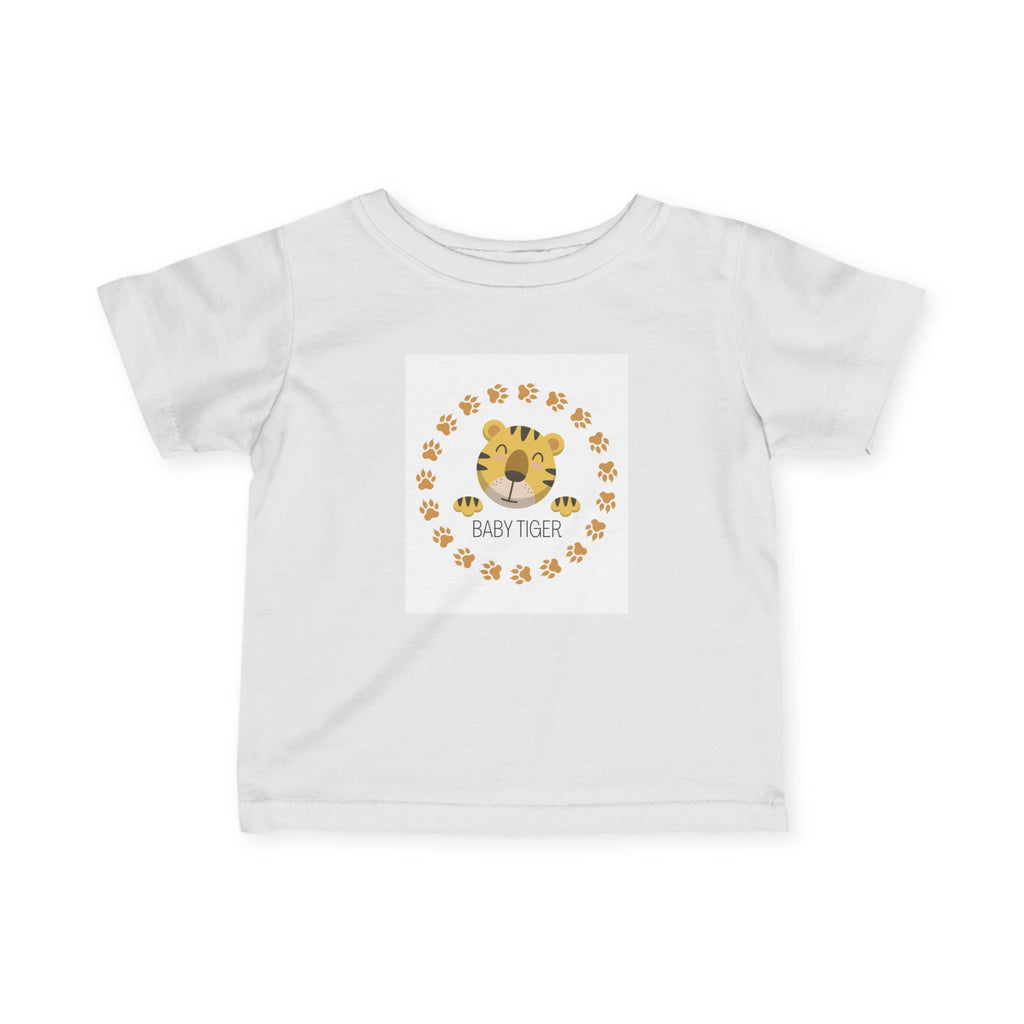 Baby Tiger Infant Tee - Cute Paw Print Nursery Shirt