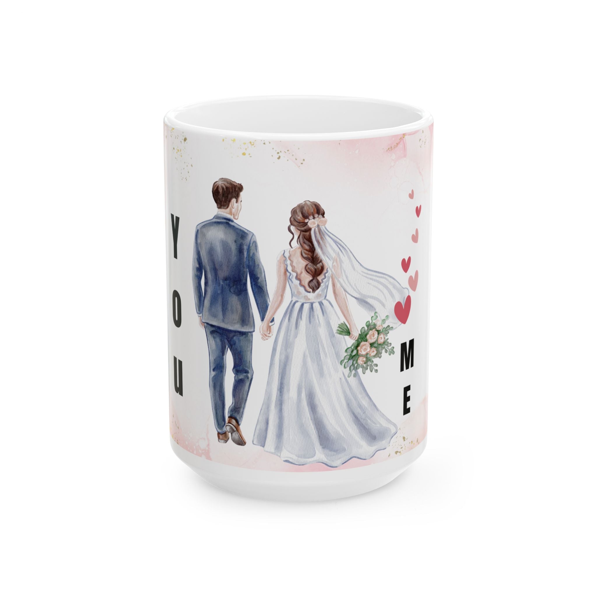 Wedding Couple Ceramic Mug – 'Marry Me' Romantic Bridal Gift (11oz & 15oz)