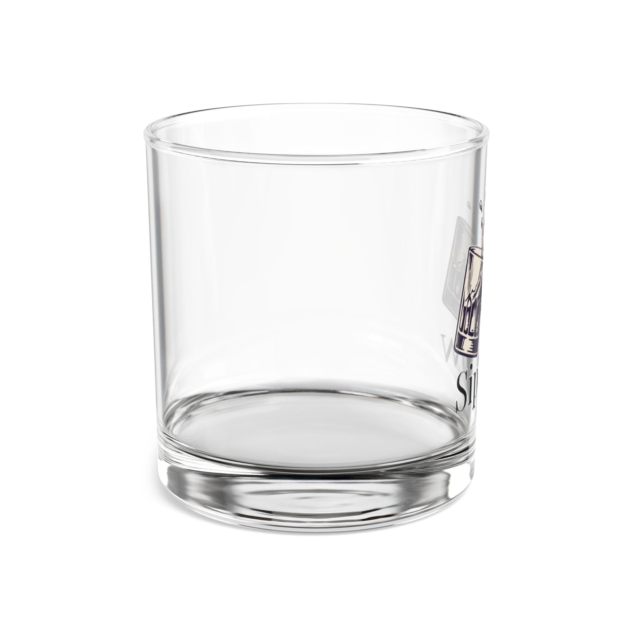Sip Slow 10oz Rocks Glass — Whiskey Old Fashioned Drinking Glass