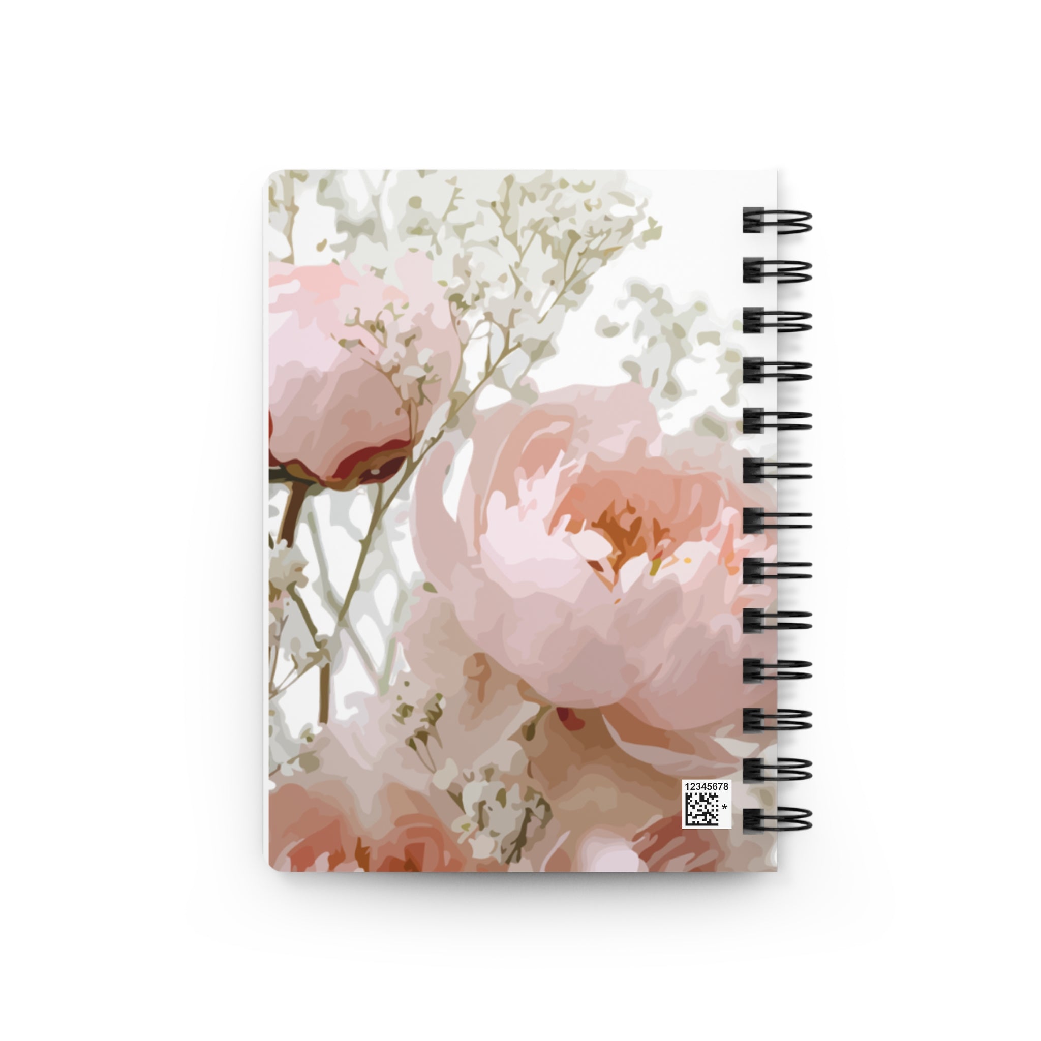 Floral Butterfly Spiral Journal — “My Little Notes” Notebook