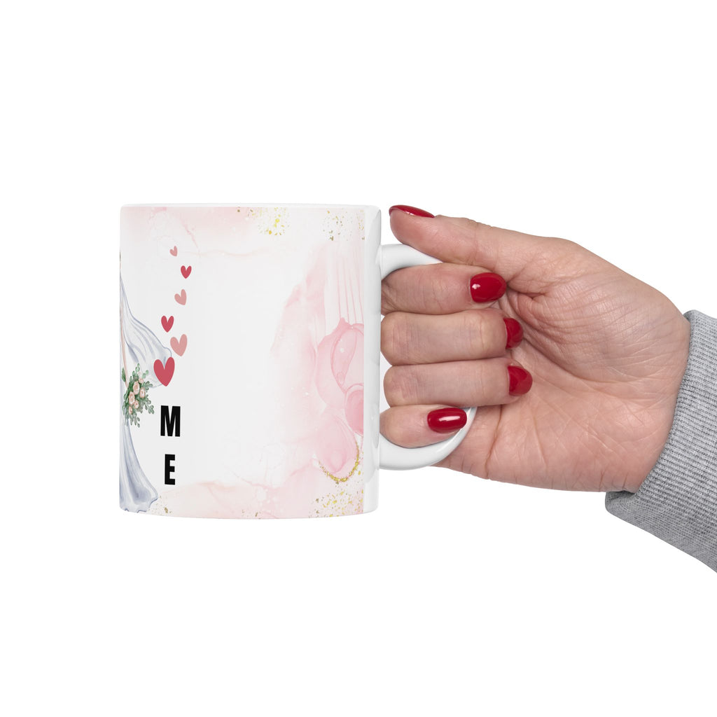 Wedding Couple Ceramic Mug – 'Marry Me' Romantic Bridal Gift (11oz & 15oz)