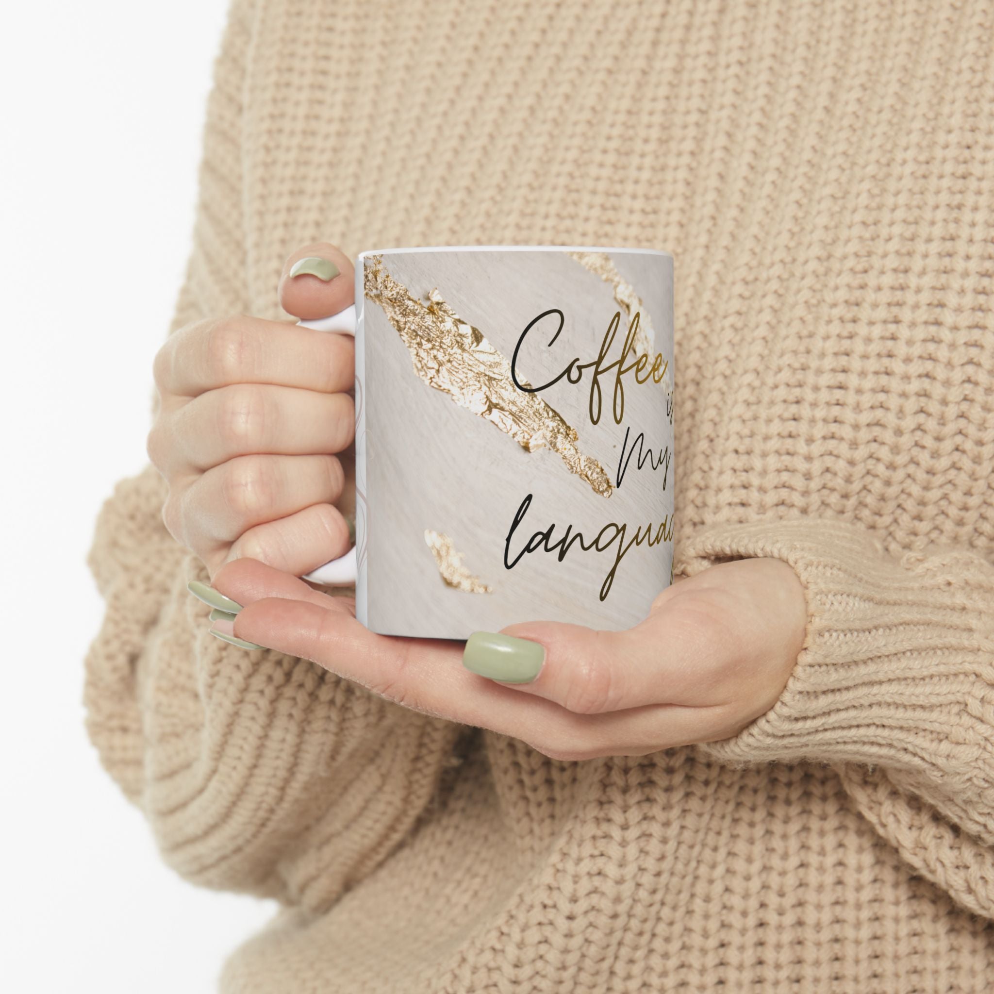 Coffee Is My Love Language Ceramic Mug — 11oz & 15oz