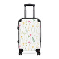 Floral Meadow Carry-On Suitcase — Lightweight Watercolor Wildflower Luggage