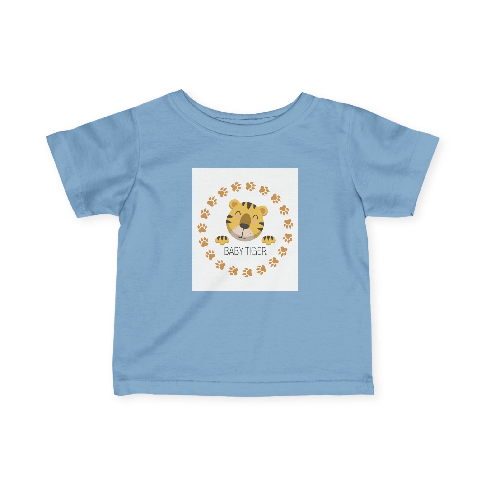 Baby Tiger Infant Tee - Cute Paw Print Nursery Shirt