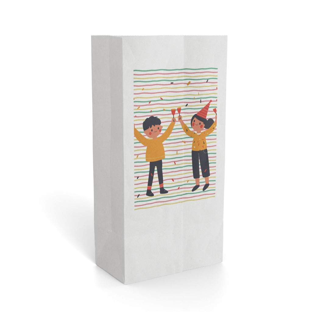 Birthday Celebration Paper Gift Bag — Kids Party Cheers Design