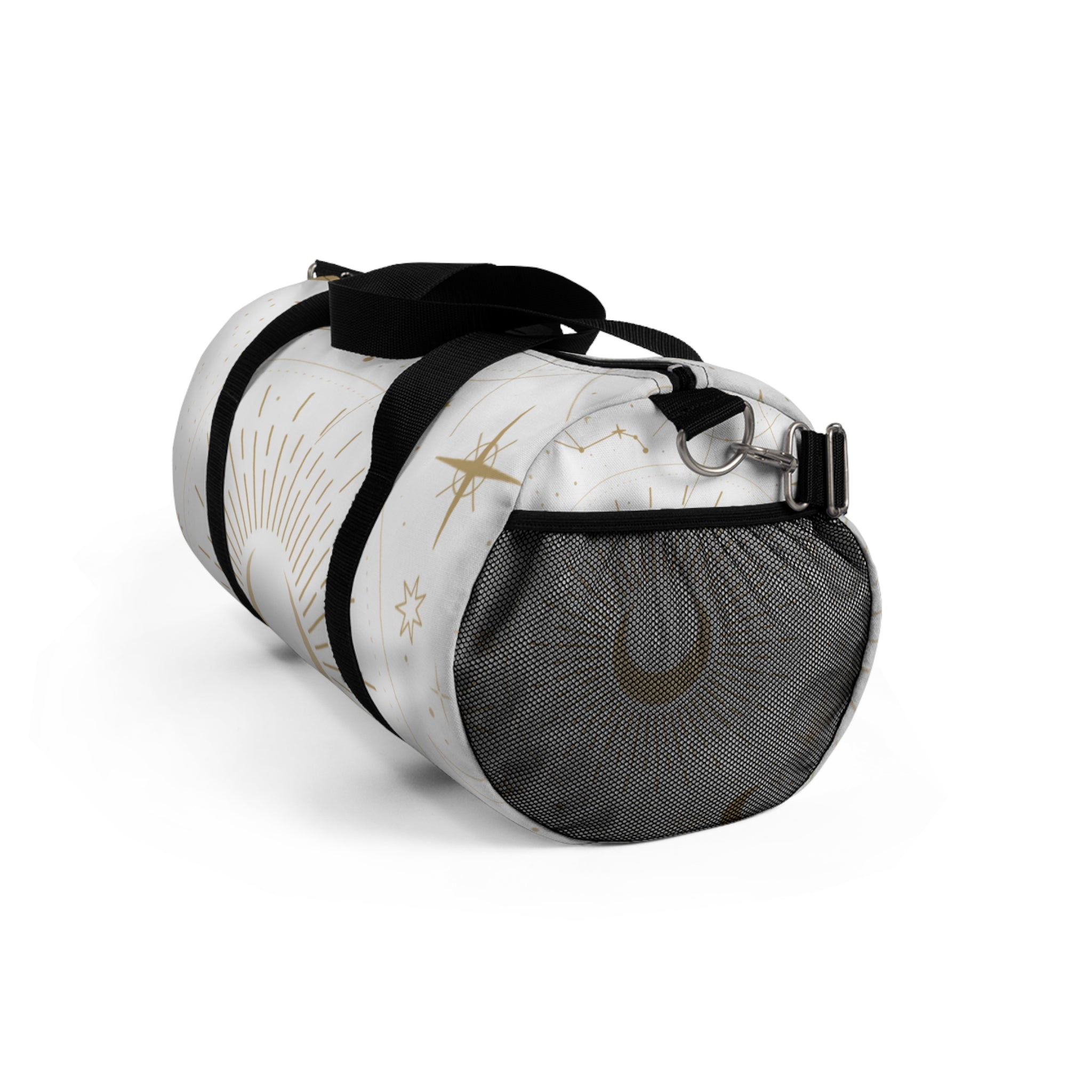 Celestial Moon & Star Duffel Bag — Boho Astrology Travel Gym Bag