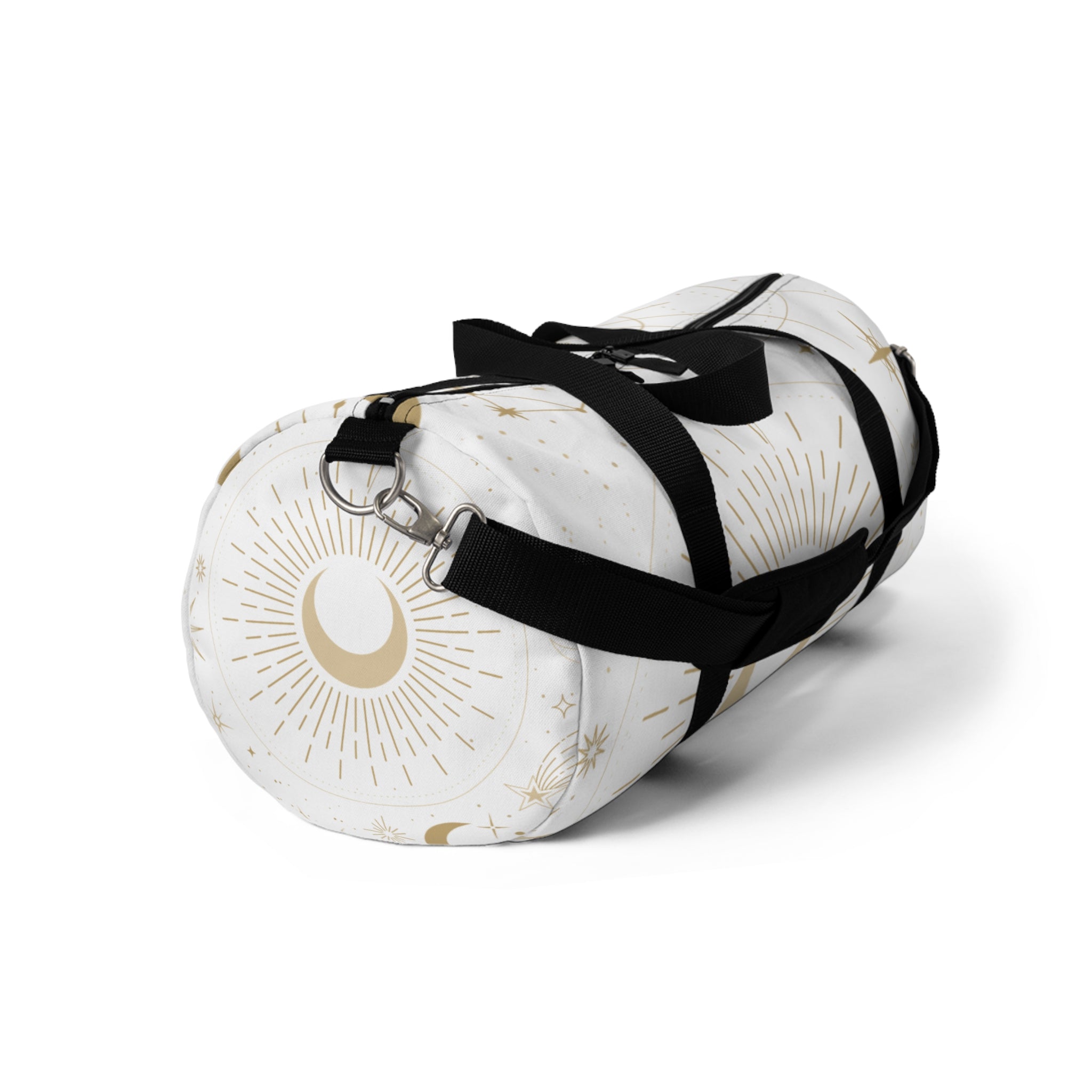 Celestial Moon & Star Duffel Bag — Boho Astrology Travel Gym Bag