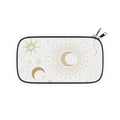 Celestial Moon Passport Wallet — Gold Sun & Moon Travel Pouch