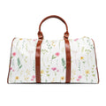 Floral Waterproof Travel Duffle Bag — Lightweight Flower Pattern Weekender