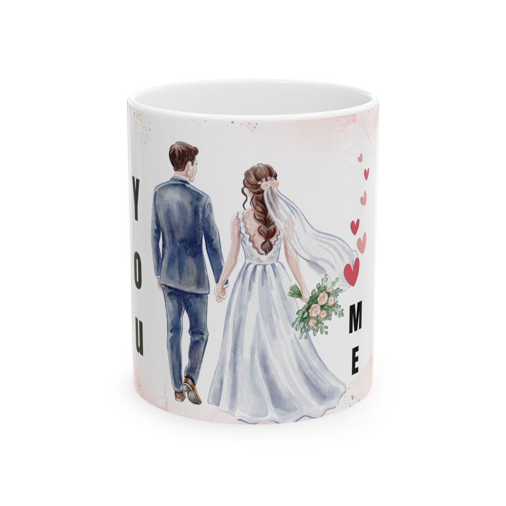 Wedding Couple Ceramic Mug – 'Marry Me' Romantic Bridal Gift (11oz & 15oz)
