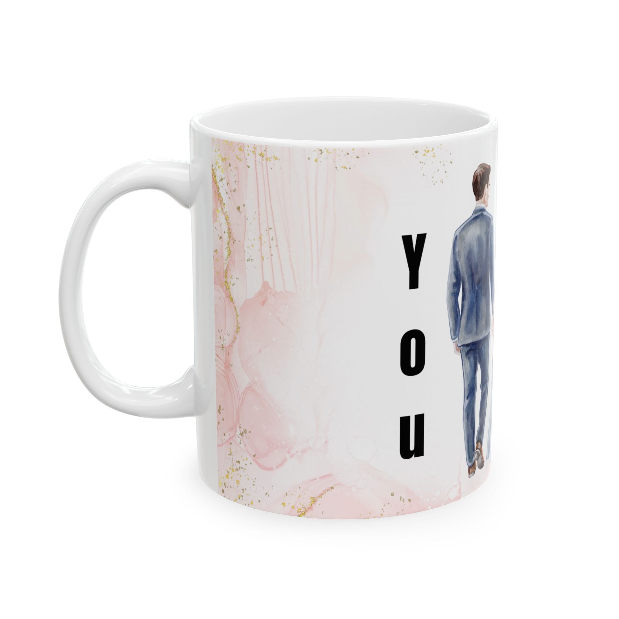 Wedding Couple Ceramic Mug – 'Marry Me' Romantic Bridal Gift (11oz & 15oz)