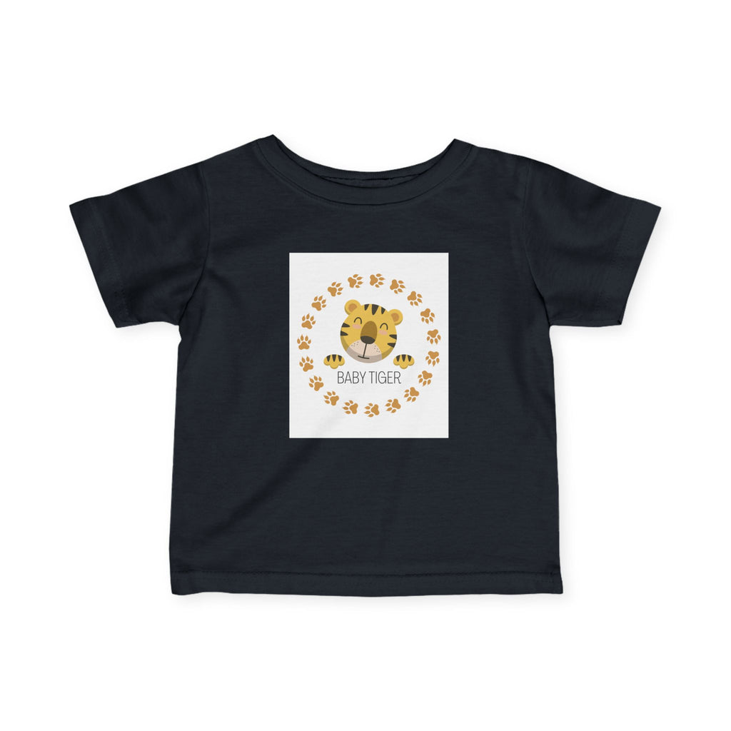 Baby Tiger Infant Tee - Cute Paw Print Nursery Shirt